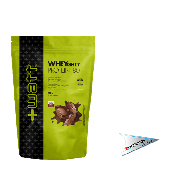 +Watt-WHEYGHTY PROTEIN 80  750 gr Doypack Cacao  
